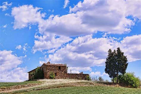 Free Photo Sky Grass Farmhouse Abandoned Clouds Nature Max Pixel