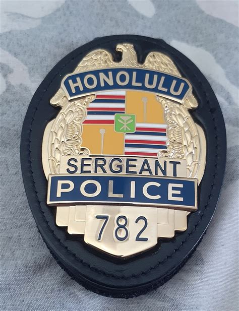 Collectors Badges Auctions Honolulu Police Sergeant Badge