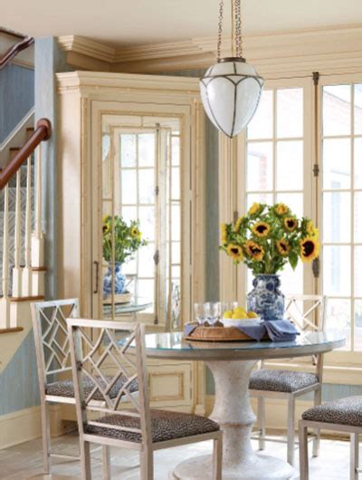 Most days, when the table has to accommodate only a few people, it remains compact to save space. French Country Dining Table Decor : Dining Room Decoration ...