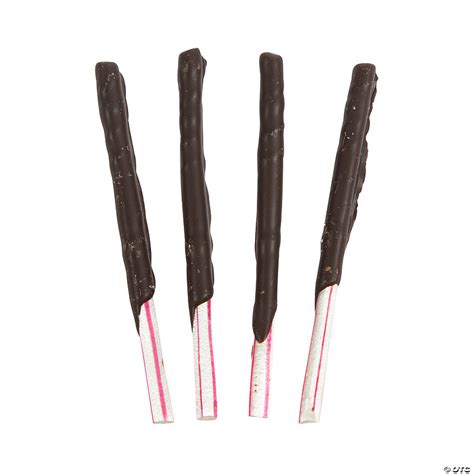 Chocolate Covered Peppermint Candy Cane Sticks