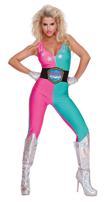 Wrestling Champ Costume Female Wrestler Costume