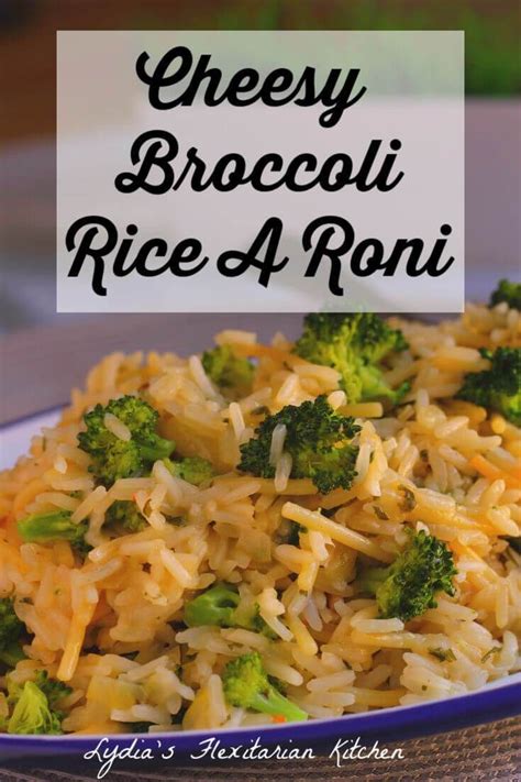 Cheesy Broccoli Rice A Roni Recipe Broccoli Rice Rice A Roni