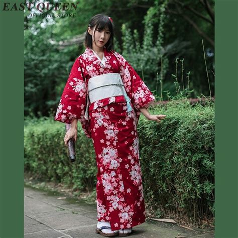 Yukata Female Kimonos Woman 2019 Japanese Kimono Traditional Dress Obi