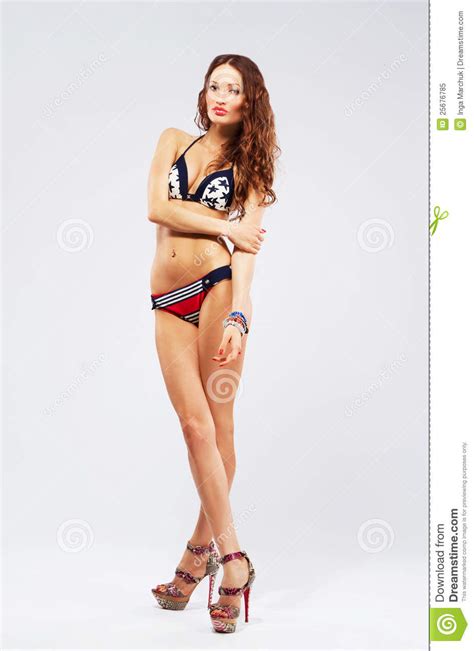 Frau Im Bikini Stockbild Bild Von Sensual Baumuster My Xxx Hot Girl