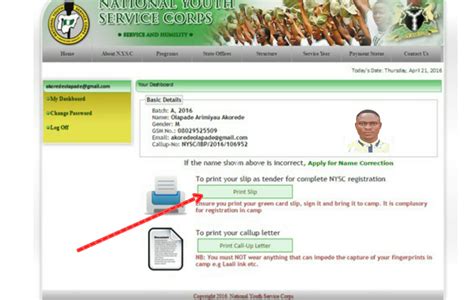 Nysc director general's phone numbers. How to Print NYSC Green Card (2020 Batch B) - Nyscinfo.com ...