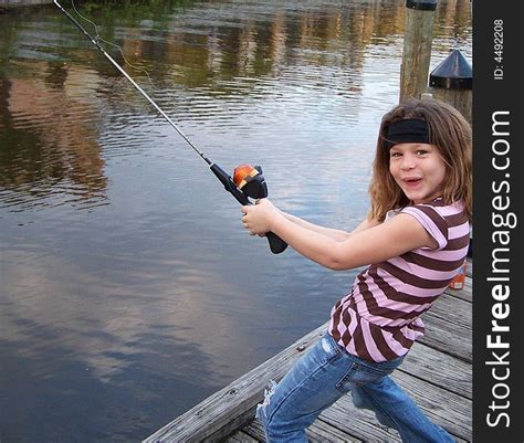 Little Girl Fishing Fun Free Stock Images And Photos 4492208