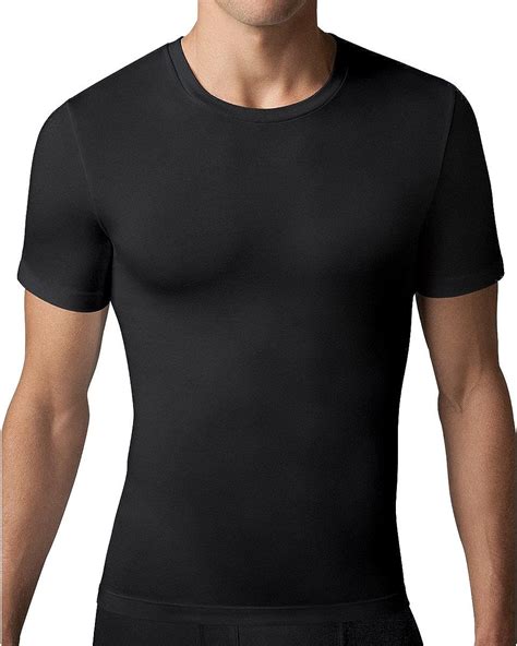 Spanx Cotton Compression Crew Neck Undershirt T Shirt Mens Shapewear