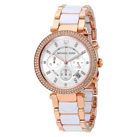 Filter search results+ hide filters Michael Kors Parker Chronograph White Dial Ladies Watch ...