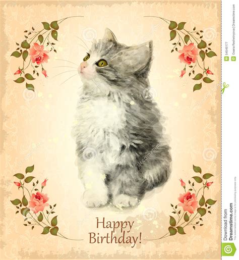 Check spelling or type a new query. Carte De Joyeux Anniversaire Avec Le Chaton Pelucheux ...