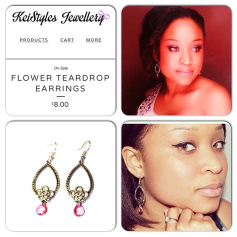 Sale Purchase Your Flower Teardrop Earrings On