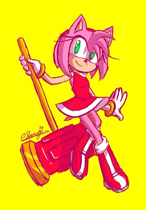 amy rose sketch by mobiandoodles r amyrose