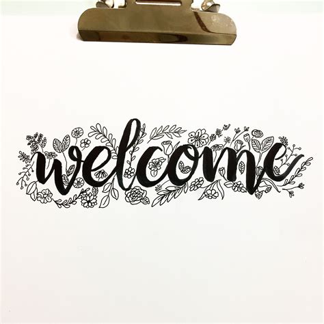 Welcome Calligraphy Calligraphy And Art