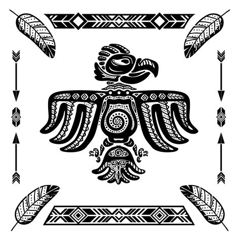 Tribal Indian Eagle Tattoo 429389 Vector Art At Vecteezy