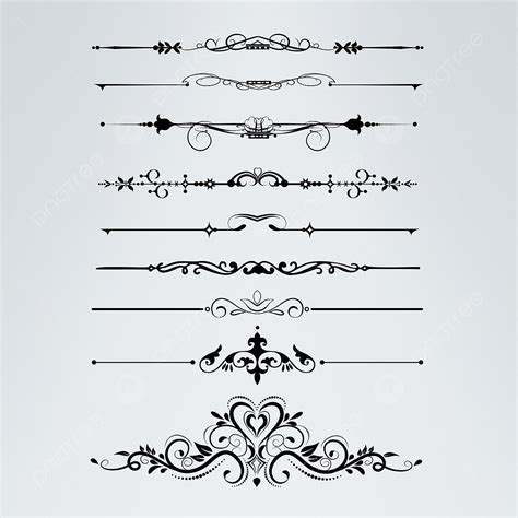 Decoration Lines Clipart Hd Png Decorative Lines Design Clipart Black