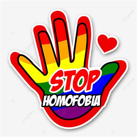 รูปหยุด Homofobia มือความภาคภูมิใจที่มีสีสัน Png รุ้ง ธง Lgbtภาพ