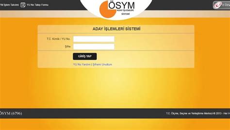 We did not find results for: ÖSYM AİS giriş 2019! ÖSYM AİS şifresi nasıl alınır? ÖSYM ...