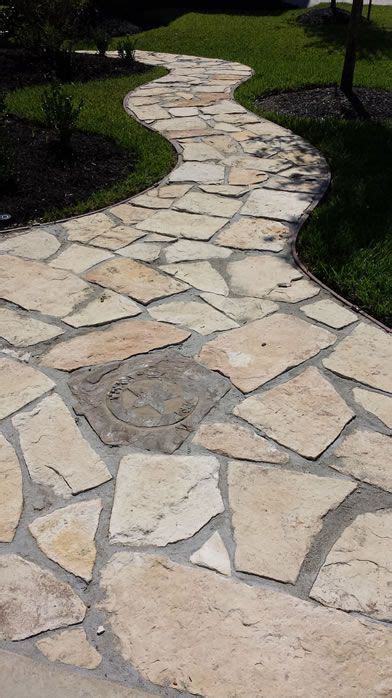 Flagstone Walkway With Polymer Grout And Texas Insert Pool