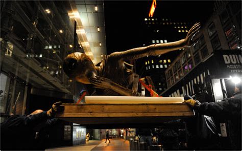 Dal Sculptures Positioned In N Y With Effort The New York Times