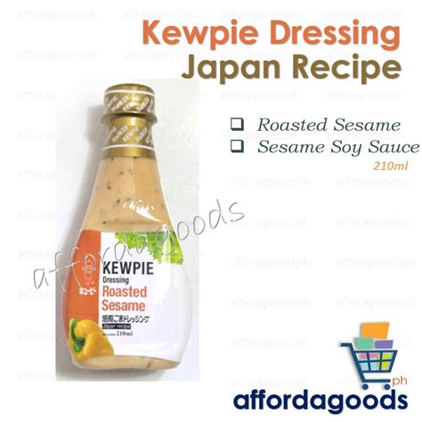 Kewpie Japanese Dressing 210ml Roasted Sesame Sesame Soy Sauce