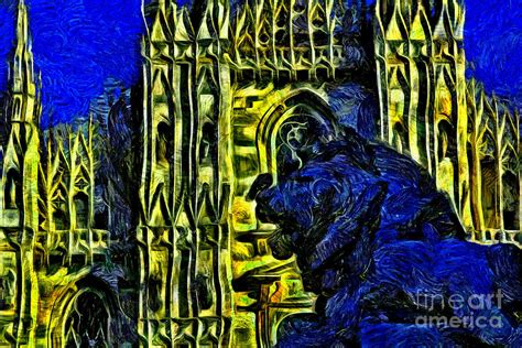 Milan Cathedral Painting By Milan Karadzic Fine Art America
