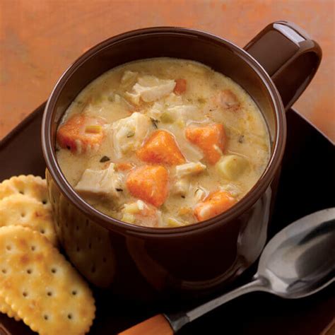 The meat itself is lean, and without the. Chicken & Sweet Potato Chowder Recipe | Land O'Lakes