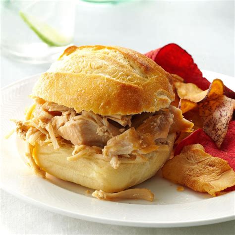 Maybe you would like to learn more about one of these? Slow Cooker Shredded Turkey Sandwiches Recipe | Taste of Home