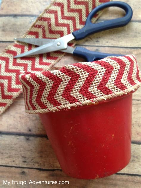 Easy Fabric Covered Flower Pot My Frugal Adventures Flower Pot Crafts