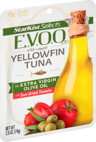 Starkist Selects Evoo Yellowfin Tuna In Extra Virgin Olive Oil With