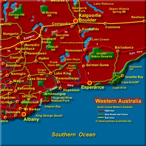 South West Coast Map