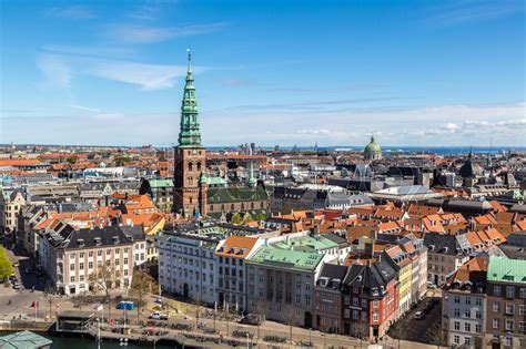 Aerial View Of Copenhagen Denmark In A Stock Image Colourbox