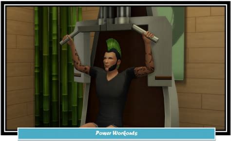 Mod The Sims Power Workouts By Littlemssam • Sims 4 Downloads