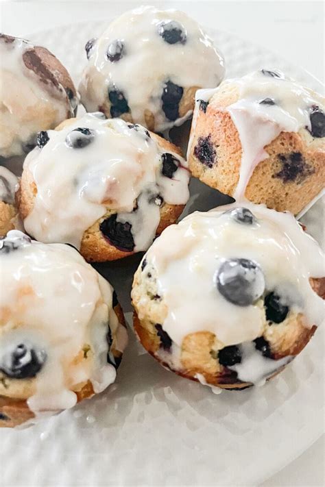 Easy Blueberry Muffin Recipe With Lemon Glaze Stonegable