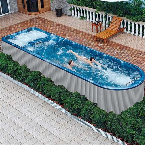 China 802m Garden Frame Endless Acrylic Above Ground Swimming Water