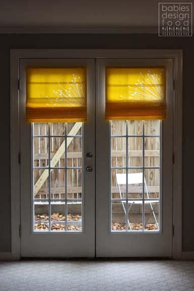 Since the depth of most doors is too shallow for an inside mount, you'll follow the same steps for measuring outside. DIY Tutorial: DIY Roman Shades / DIY French Door Roman ...