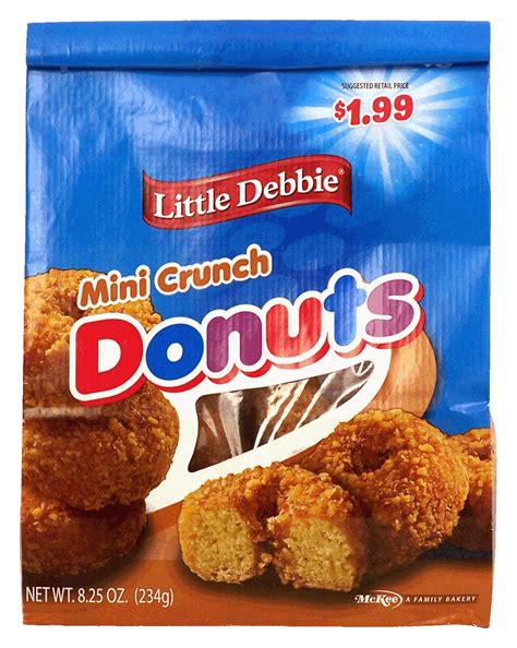 If this original is devil's food, this is more a snack in purgatory and the frosting lacks the remove here we have little debbie pretending to be nabisco. Snack ~ Little Debbie - Donuts = Mini Crunch Donuts ...