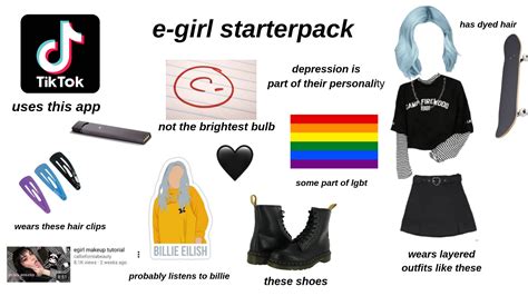 E Girl Starterpack Rstarterpacks Starter Packs Grunge Outfits