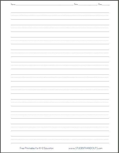 Empty Cursive Practice Page Blank Handwriting Worksheets For