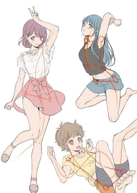 Anime Female Pose Reference Drawing 프린2u On Twitter Bodbocwasuon