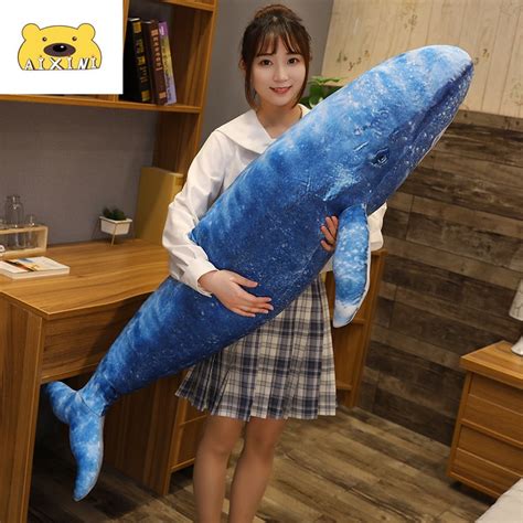 Japan Blue Whale Plush Toy Giant Simulation Whale Shark Plush Toys Big