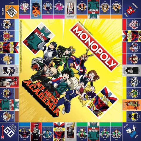 Monopoly My Hero Academia Game Nerdz