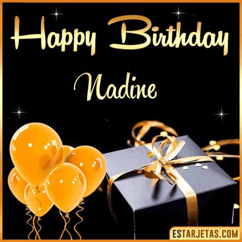 Feliz Cumpleaños Nadine Imágenes  Tarjetas Y Mensajes