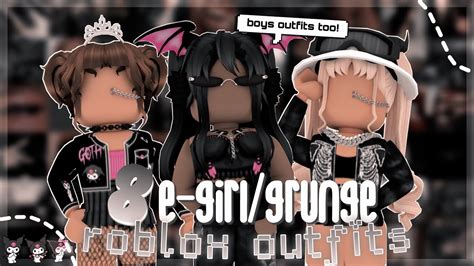 Aesthetic Roblox E Girlgrunge Outfits With Codes Links Youtube