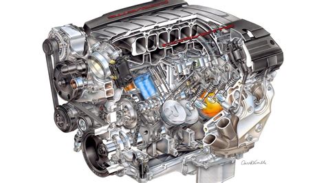 5th Generation Lt1 V8 Engine Used On The Chevrolet Corvette 1600 X 900
