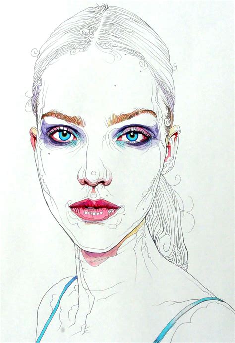 Sasha Luss Watercolor Face Watercolor Portraits Portrait Drawing Portrait Art Art Sketches