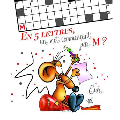 4 images 1 mot solution de 7 lettres. Carte Ze souris folie's - En 5 lettres, un mot commençant ...