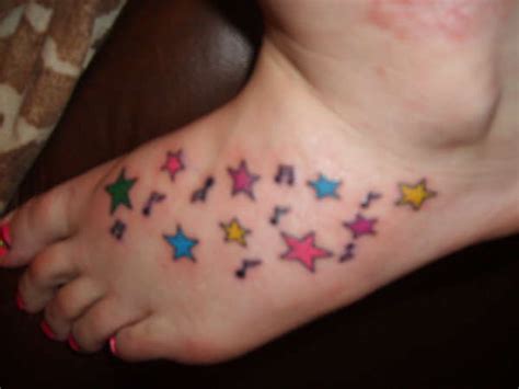 Stars And Music Notes Tattoo