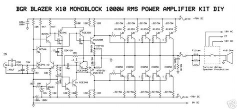 10 watt audio power amplifier using discrete transistors (includes pcb layout). Layout Power Amplifier Class Gb / TBA820M Amplifier circuit stereo 2 watts - Eleccircuit.com / N ...