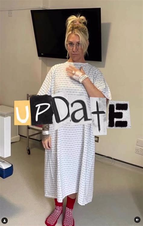 s club 7 s jo o meara rushed into surgery after worrying fans with hospital dash daily star