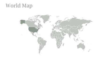 Editable World Map Powerpoint Template Etsy
