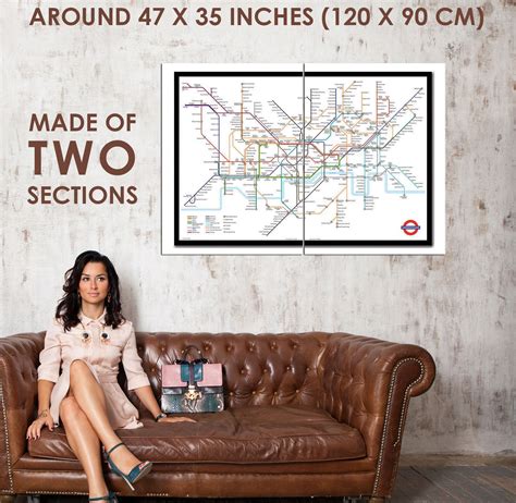 88421 Transport For London Underground Tube Map Wall Print Poster Uk Ebay
